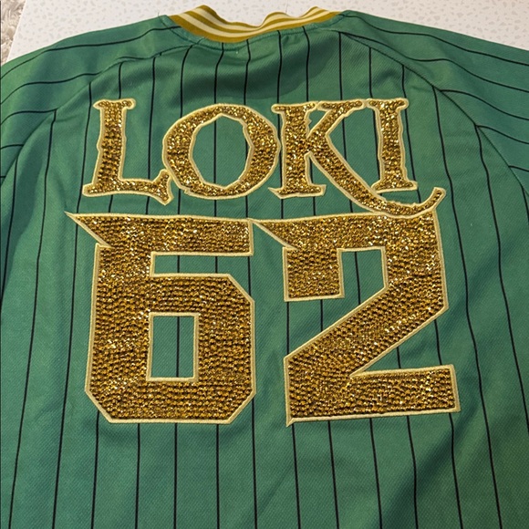 Marvel Loki jersey. customized blinge. New size small. Never worn. - Picture 4 of 5